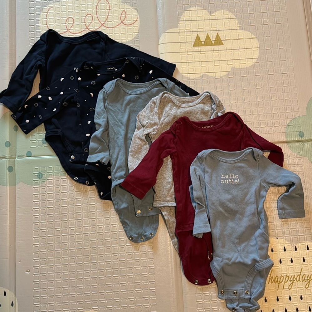 Bundle of 6 Carter’s Onesies